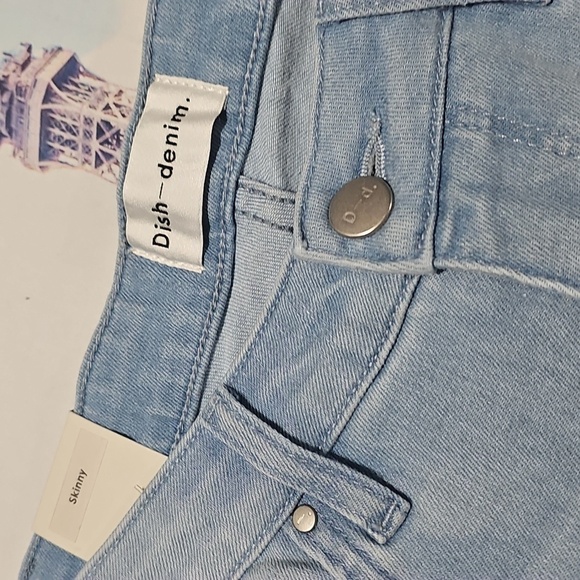 Dish-Denim Adaptive Skinny Light Blue Denim Jeans Size 28 NWT - Picture 3 of 8